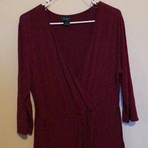 Maroon BodyCon Dress